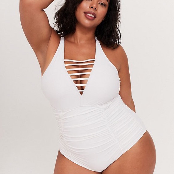 torrid Other - NWT!! TORRID white ladder one piece swimsuit, 4, 4X, 26.